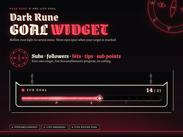 Dark Rune Goal goal bar preview