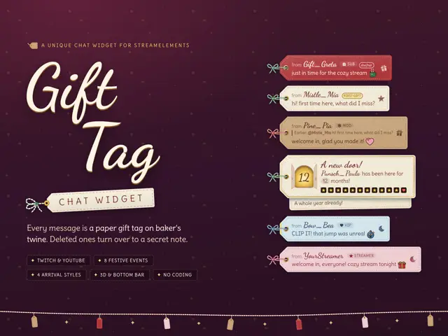 Gift Tag Chat chat widget preview