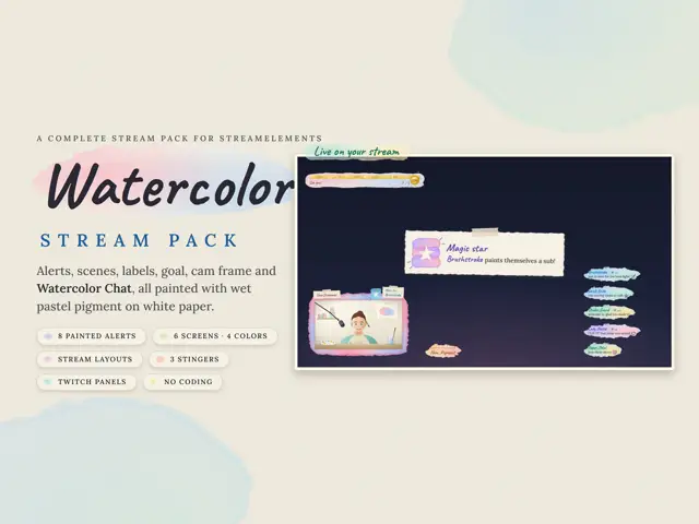 Watercolor Stream Pack stream pack preview