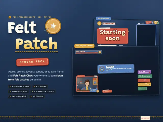 Felt Patch Stream Pack stream pack preview