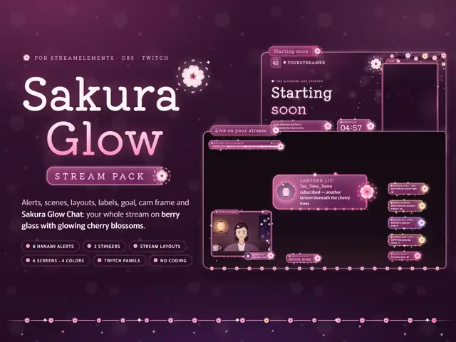 Sakura Glow Stream Pack stream pack preview
