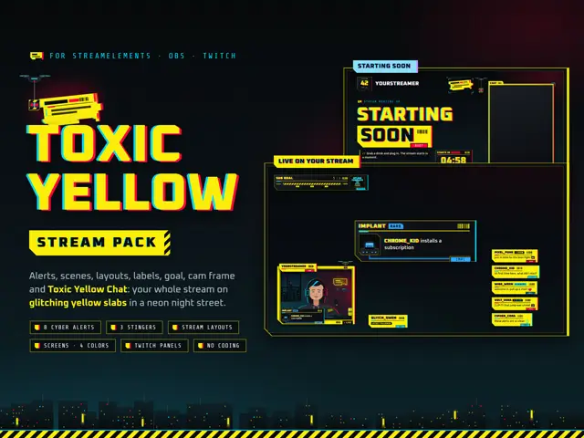 Toxic Yellow Stream Pack stream pack preview
