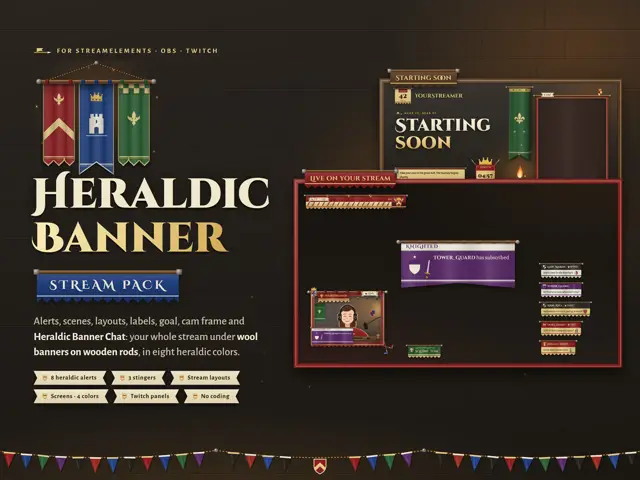 Heraldic Banner Stream Pack stream pack preview