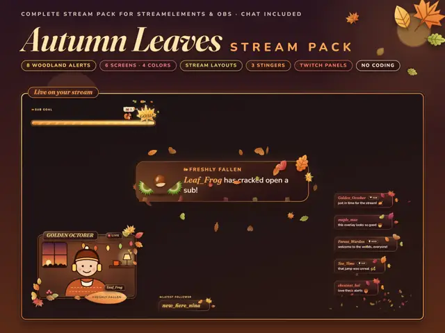 Autumn Leaves Stream Pack stream pack preview