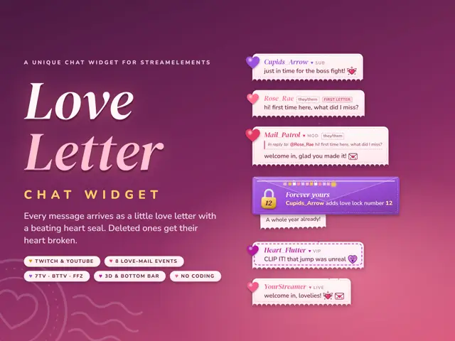 Love Letter Chat chat widget preview