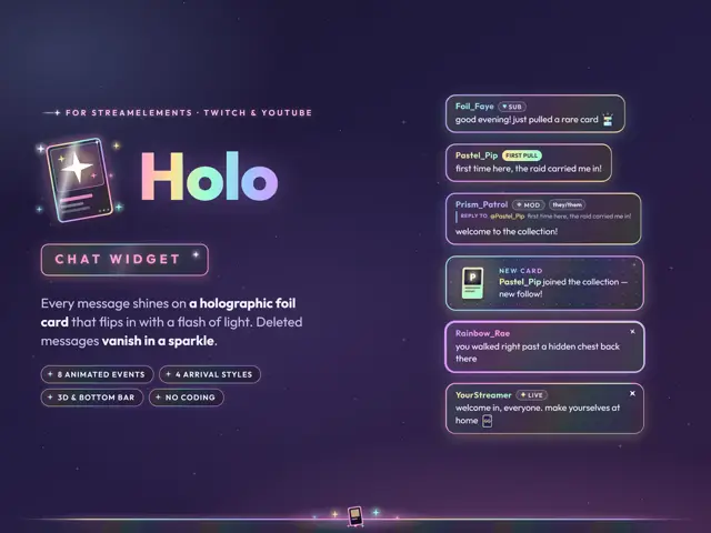 Holo Chat chat widget preview