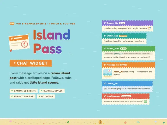 Island Pass Chat chat widget preview
