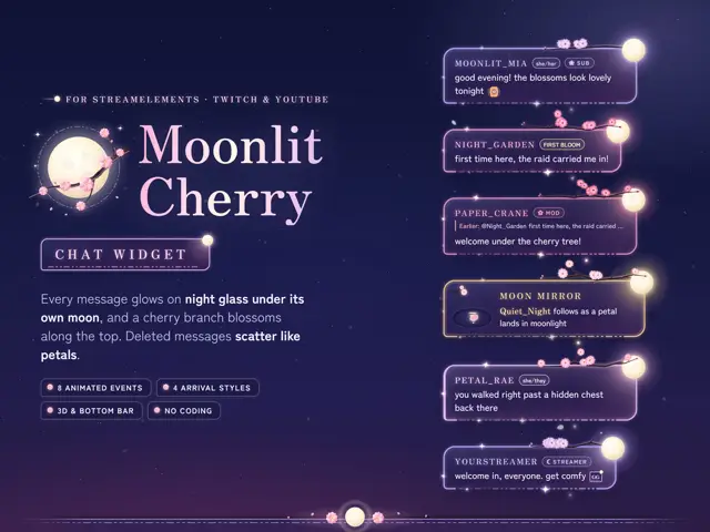 Moonlit Cherry Chat chat widget preview