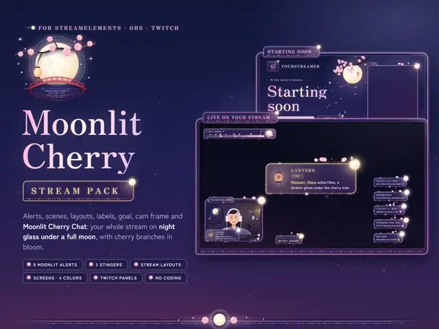 Moonlit Cherry Stream Pack stream pack preview