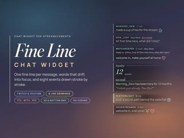 Fine Line Chat chat widget preview
