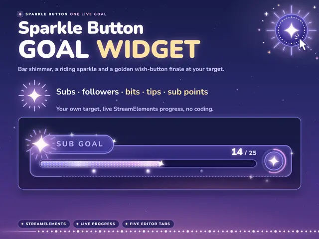 Sparkle Button Goal goal bar preview