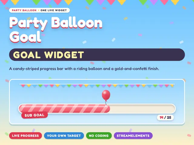 Party Balloon Goal goal bar preview