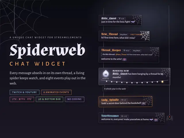 Spiderweb Chat chat widget preview