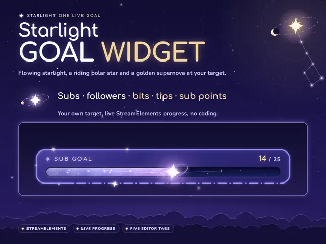 Starlight Goal goal bar preview