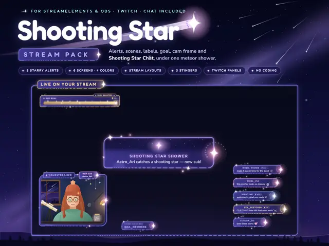 Shooting Star Stream Pack stream pack preview
