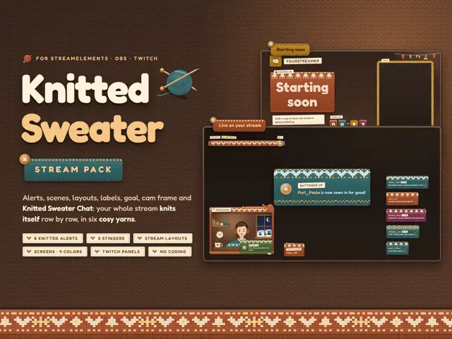 Knitted Sweater Stream Pack stream pack preview