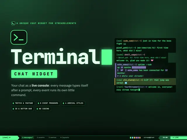 Terminal Chat chat widget preview
