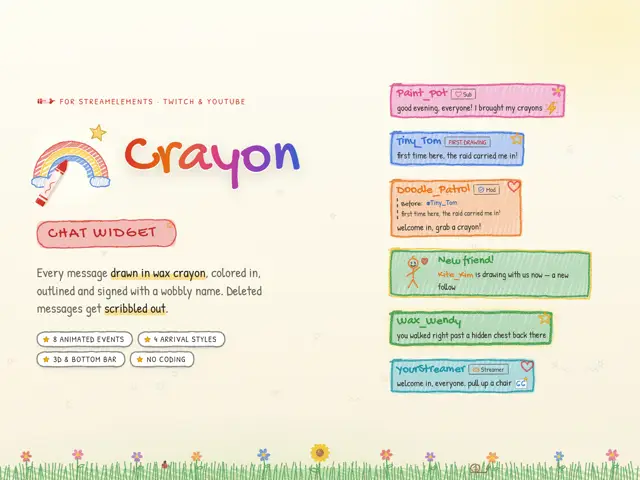 Crayon Chat chat widget preview