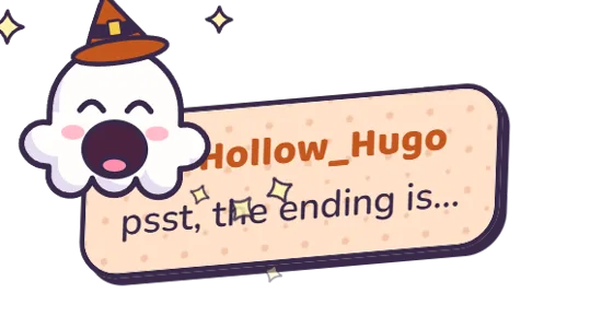 The ghost opens wide and swallows the tilted card
