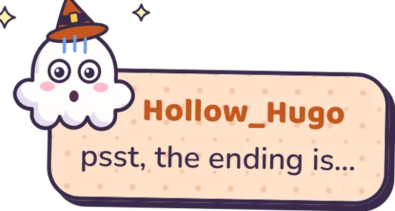 The ghost looks shocked as the message is deleted