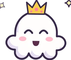 Ghost with a crown