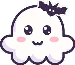 Ghost with a little bat clip