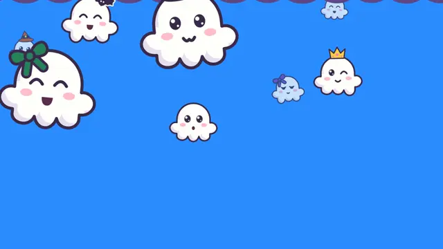 The last ghosts float away over the blue scene B