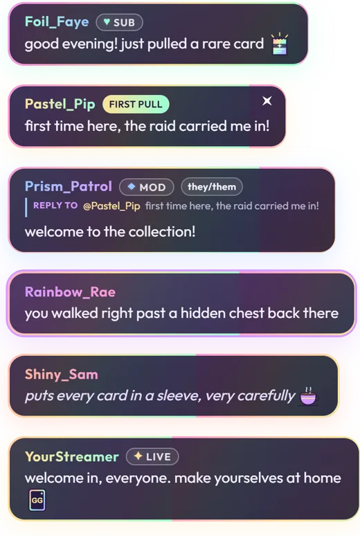 Holo Chat animated chat widget preview