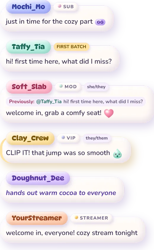 Clay Chat animated chat widget preview